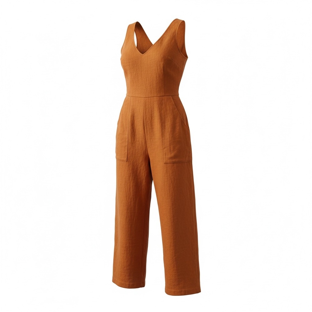 Women's Orange Jumpsuit